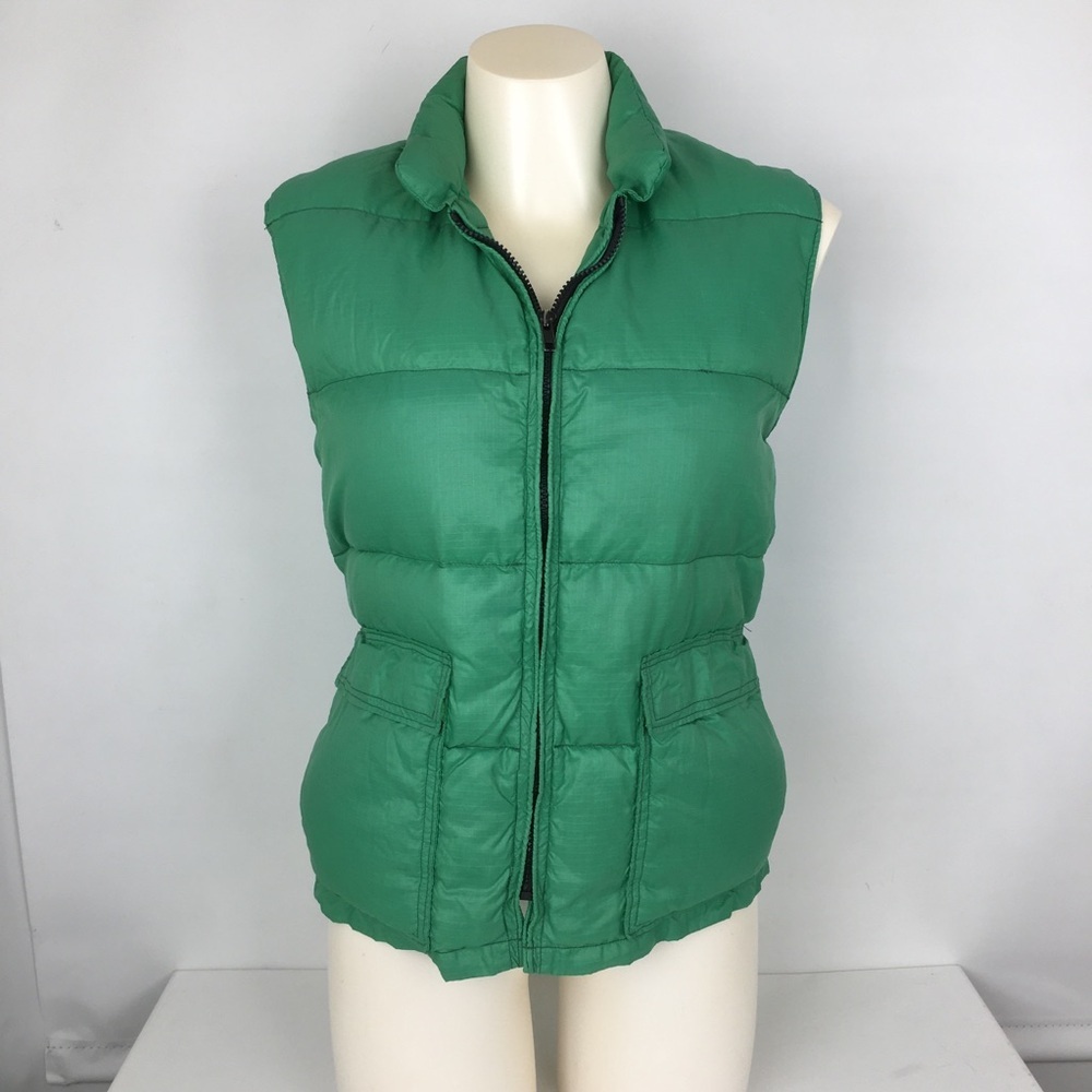 Vintage FROSTLINE Down Puffer Vest Colorado Kelly Green Women’s Size S Gorpcore